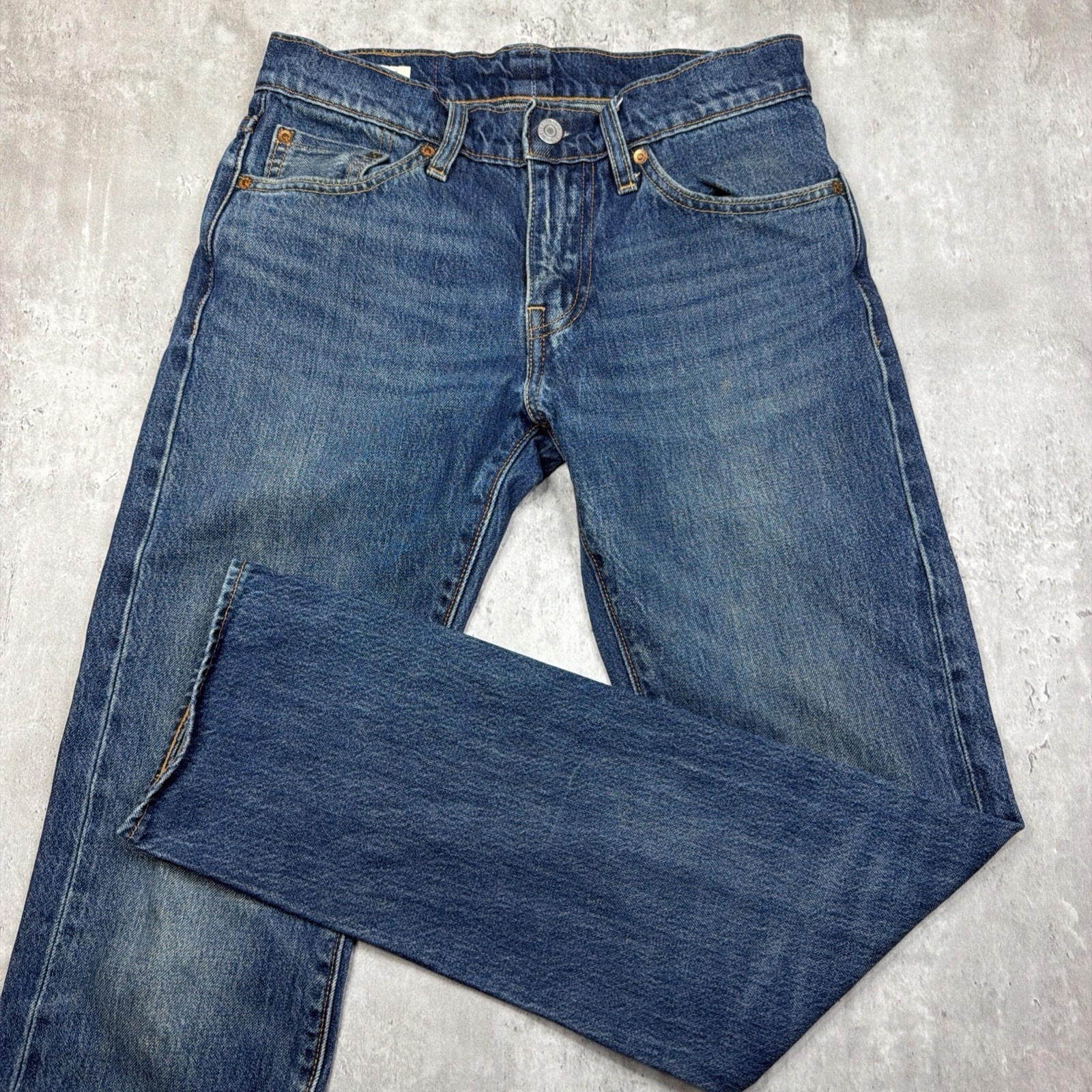 Euc Levis Premium 511 Slim Fit Selvedge Denim Jeans Mens Sz 28 X 30 Lot Red Tab